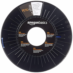 image représentant le filament Amazon Basics Filament PETG pour imprimante 3D 1,75 mm Bleu translucide Bobine 1 kg