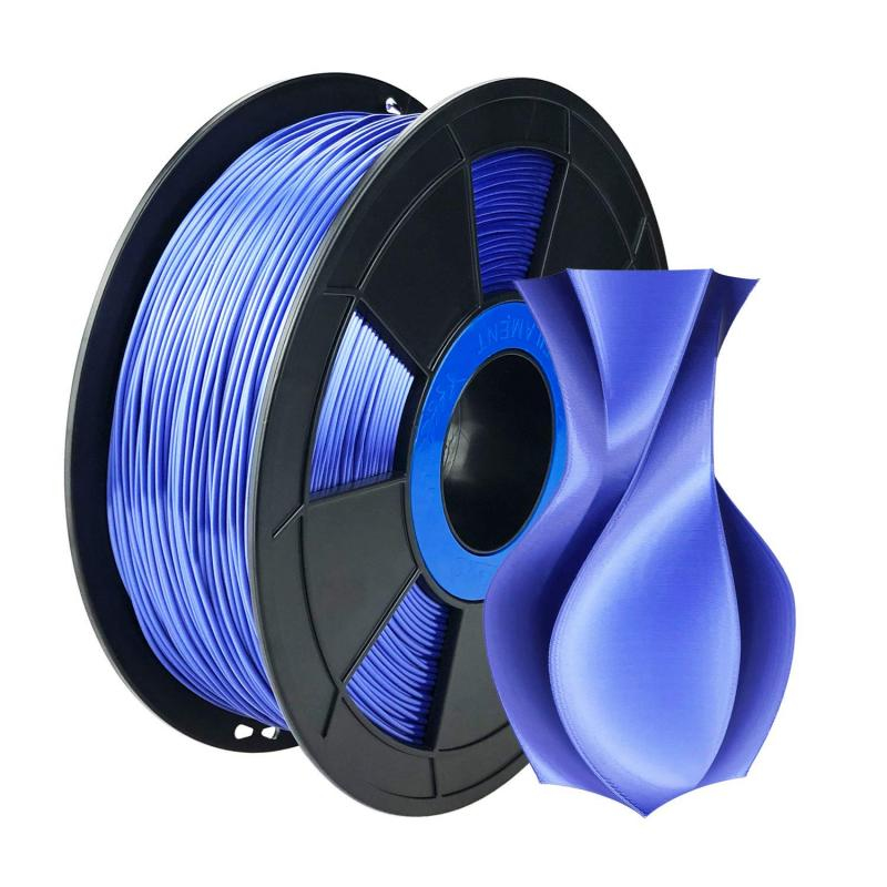 image représentant le filament Grossiste3D - filament 3d silk glossy bleu