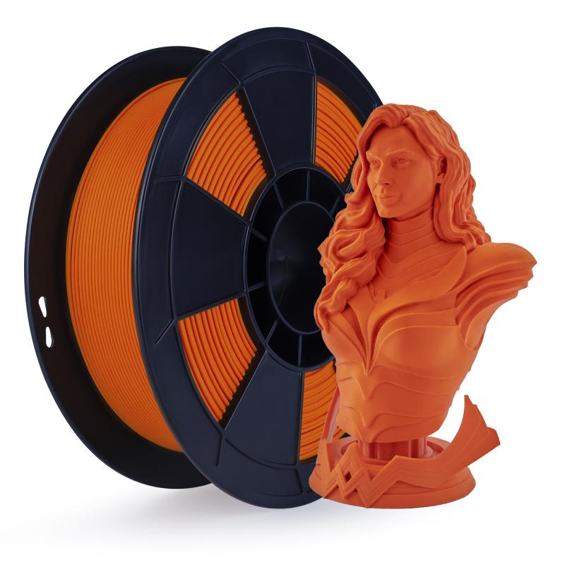 image représentant le filament Grossiste3D - fil 3d pla mat orange
