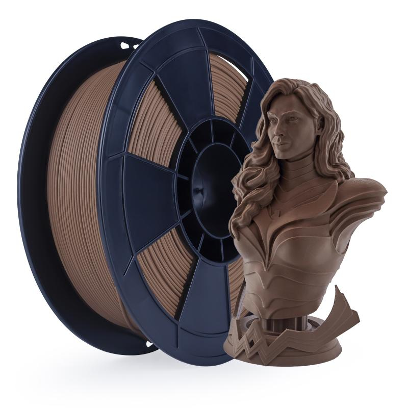 image représentant le filament Grossiste3D - fil 3d pla mat chocolat